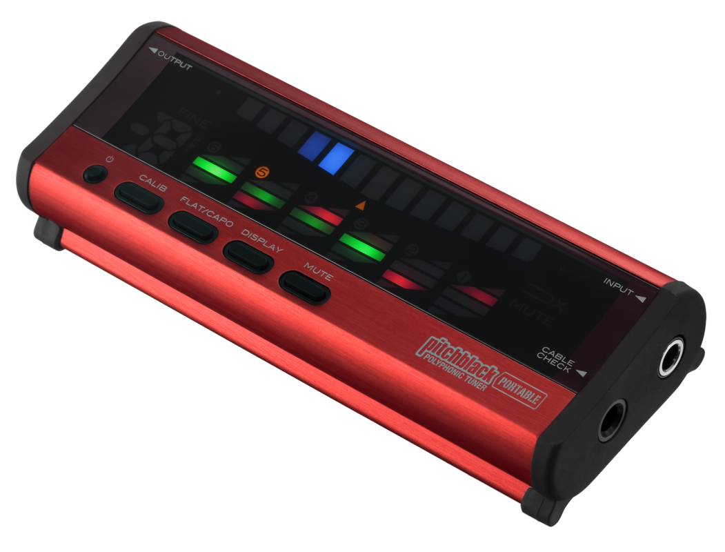 Korg Pitchblack Portable, Aluminum Red